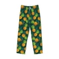 thumbnail image 6 of Uemuo Pineapples with Palm Leaves Pattern Men's Wide Leg Palazzo Lounge Pants with Pockets Light Weight Loose Comfy Casual Pajama Pants-X-Large, 6 of 9