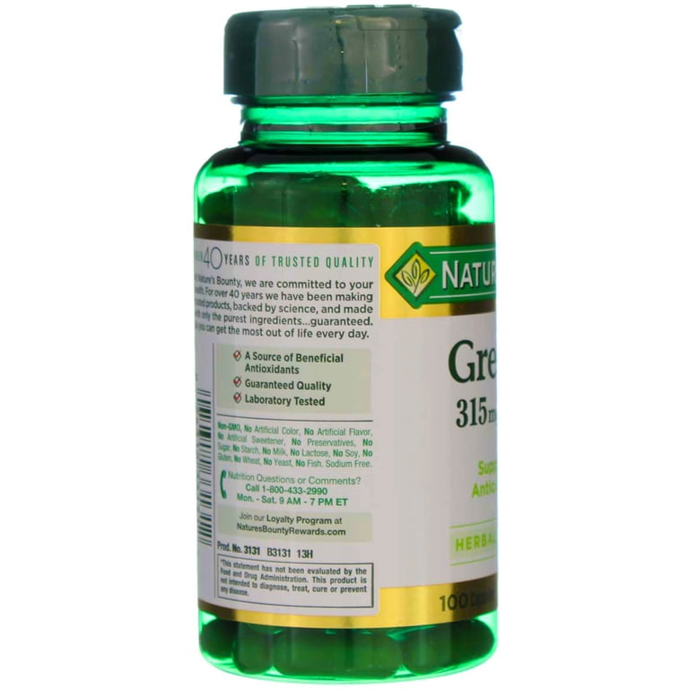 Source Naturals Green Tea Extract 500 Mg Tablets - Super Antioxidant With EGCG, 120 Count