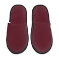 thumbnail image 1 of Fotbe Maroon Pantuflas Peludas para Mujer con Estampado, Zapatillas de Peluche, Zapatos de Invierno para Casa, Uso Interior y Exterior-Medium, 1 of 8
