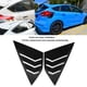 thumbnail image 5 of 1 par de accesorios de decoración de rejilla de ventana trasera de coche aptos para Ford Focus ST RS MK3 12-18 negro brillante, 5 of 6