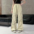 thumbnail image 1 of Pantalones deportivos informales finos de verano para niñas, nueva gran oferta de la temporada, ropa de trabajo de ocio para niños, pantalones holgados para niñas de escuela secundaria, 1 of 5