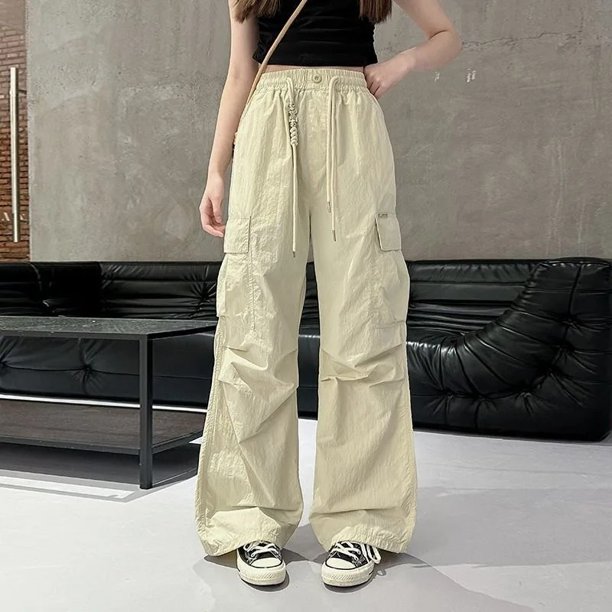 Pantalones deportivos informales finos de verano para niñas, nueva gran oferta de la temporada, ropa de trabajo de ocio para niños, pantalones holgados para niñas de escuela secundaria