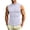 White, variant on Avirosel Men's Tank Top Sleeveless Round Neck Elastic Fitness Base Top Comfortable Athletic Moisture Wicking Shirt for Daily Wear Black