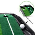 thumbnail image 2 of Odoland Portable Golf Ball Return Putting Green Set,Indoor/Outdoor Training Mat 100x12 Inches + Putter + 3 Balls, Perfect Gift for Both Kids and Adults, 2 of 7