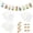 White, variant on Gogcaro 30Pcs Paper Photo Frames, 4x6Inch White Picture Display Holders, Graduation Cardborad Picture Frames with String and Clips, DIY Photo Hanging Banner for Home, Classroom, Offices