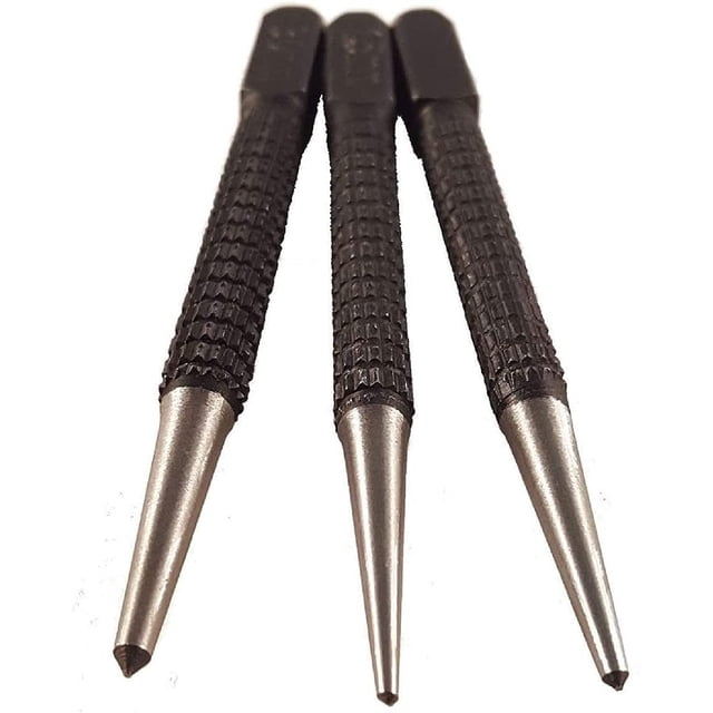 6 piezas 1,5 mm * 2 / 2 mm * 2 / 3 mm * 2 taladro de marca de madera metálica de punzón central de aleación de acero Brocas parra Metal broca Madeira núcleo metálico Zefei Wu 9024735021834
