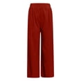 thumbnail image 5 of Bibifish Womens Pants Slate Pleated Waist Lightweight Baggy Tapered Leg Pants Outdoor Trips Daily Wear Trousers With Side Pockets, 5 of 6