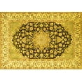 thumbnail image 1 of Ahgly Company Indoor Rectangle Persian Yellow Traditional Area Rugs, 5' x 7', 1 of 4