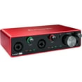 thumbnail image 2 of Focusrite Scarlett 4i4 USB Audio/MIDI Interface (3rd Gen) Bundle with Studio Monitor Headphone & 4x XLR-XLR Cable, 2 of 8