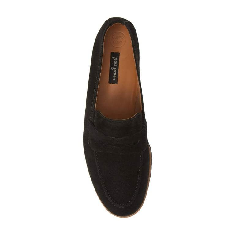 PAUL GREEN Womens Black Penny Keeper Detail Becca Round Toe Slip On Leather Dress Loafers Shoes 6 Walmart