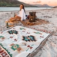 thumbnail image 2 of 2022 Beach Picnic Outdoor Camping Tassels Blanket Ethnic Bohemian Striped Plaid Blankets for Beds Sofa Mats Travel Rug Christmas90x210cm Gao Jinjia LED, 2 of 2