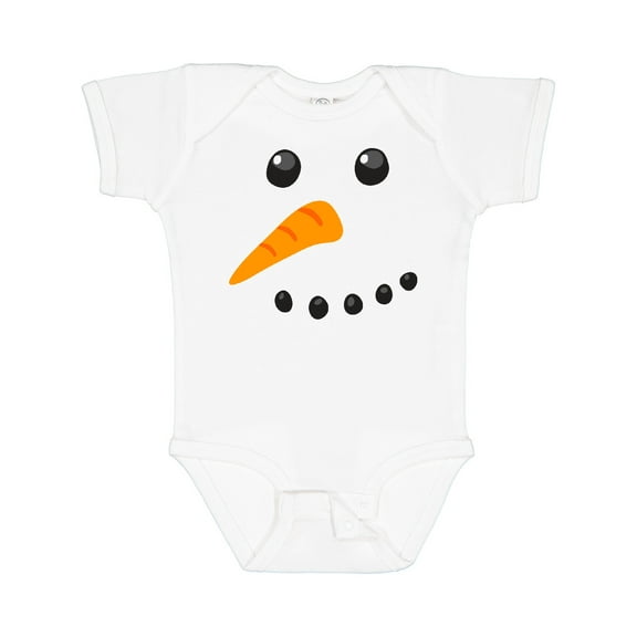 Inktastic Snowman Face Boys or Girls Baby Bodysuit