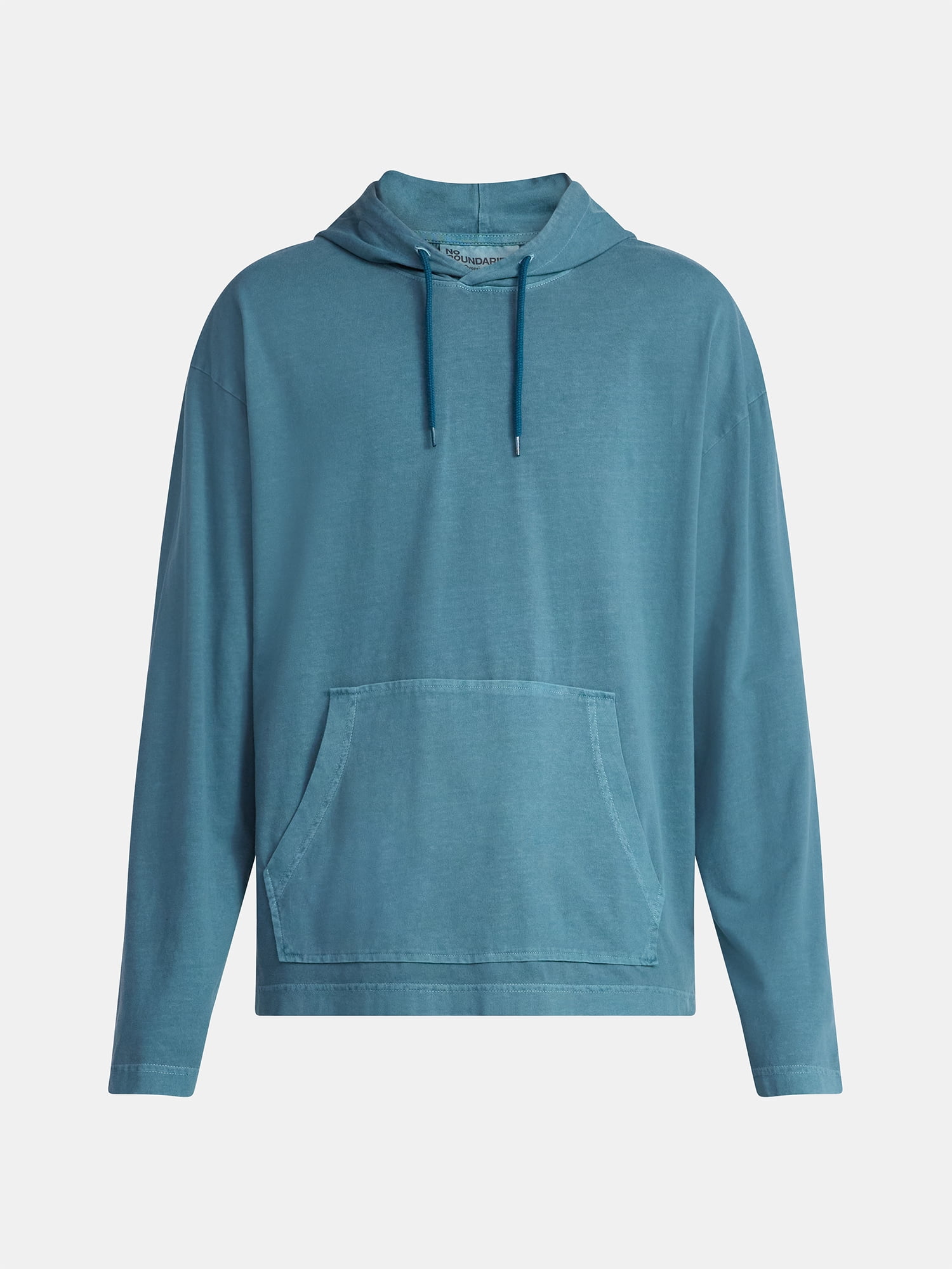 No Boundaries Men's & Big Men's Cotton Long Sleeve Jersey Tee Shirt Hoodie, Sizes XS-5XL