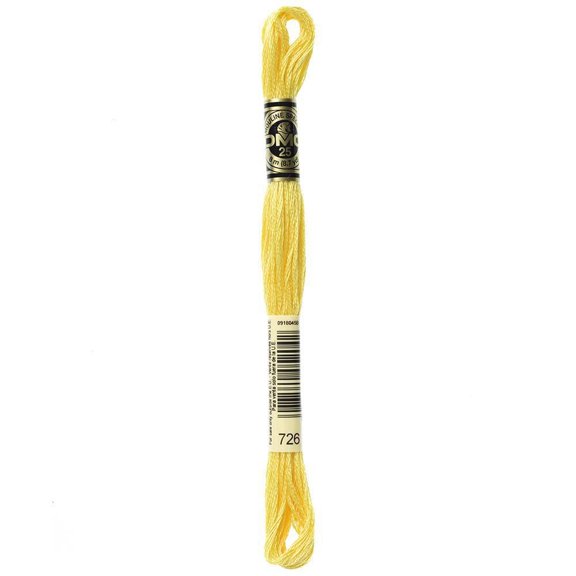 DMC Cotton 6-Strand Embroidery Floss 8 m (8.7 yd) Yellow