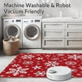 thumbnail image 5 of ODIKA 2'x3' Machine Washable Non-Slip Area Rug, Joyful Crystal Wonderland Decorative Seasonal Embellishment High Traffic Rug with Pad, Red, 605668, 5 of 8