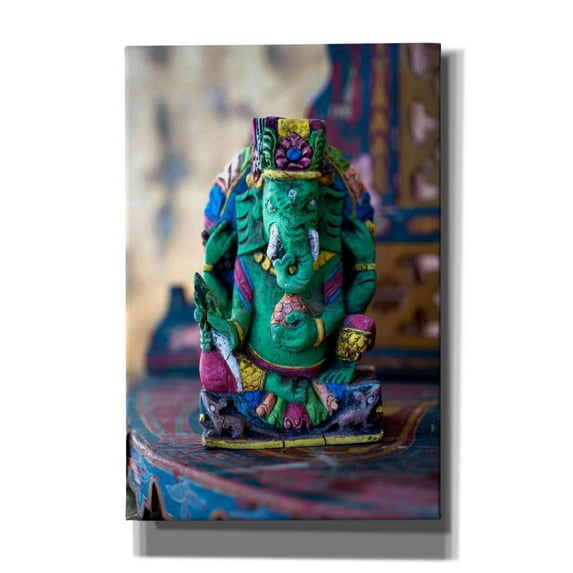 Epic Graffiti 'Ganesha Yoga Altar' by Elena Ray, Canvas Wall Art, 40"x60"