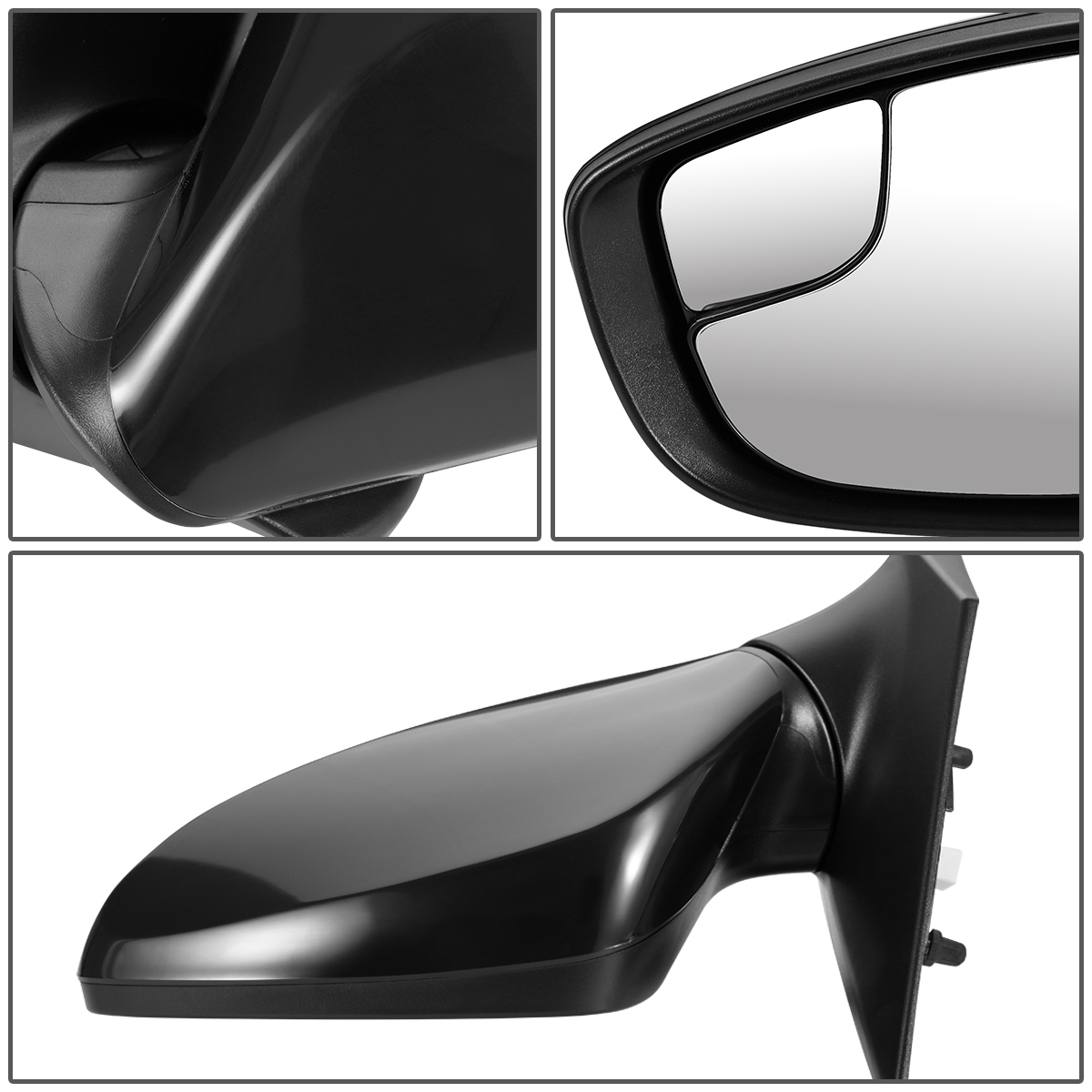 DNA Motoring Heated Driver Side Mirror – Power Adjust With Blind Spot Glass For 2014-2016 Elantra