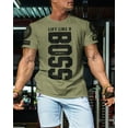 thumbnail image 3 of Gymish Lift Like a Boss Workout Shirts for Men, Gym Workout T-Shirt, 3 of 7