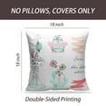 thumbnail image 2 of LALILO Throw Pillow Covers Doodle Boho Kit With Mason And Ribbons Cushion Cover 18" x 18", 3078 Pack, 2 of 6
