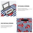 thumbnail image 4 of red Anchor blue stripe cute Luggage Cover Anti Scratch, Elastic Suitcase Protector Suitcase Covers for Luggage Fits 18-32 Inch Luggage, 4 of 5