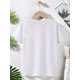 thumbnail image 2 of Camiseta de punto de algodón suave para niña [Ajuste elástico] - Cuello redondo informal con estampado de helado y fresa, cómoda camiseta de verano para niñas., 2 of 6