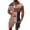 Z10-Khaki, variant on Men's USA Flag Plaid Patchwork Polo Shirt & Shorts Set, Short Sleeve Quarter Zip 2 Piece Tracksuit, Casual Summer Outfit