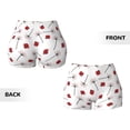 thumbnail image 5 of Picia Ladybug With Dandelion Printed Workout Shorts for Women Seamless Scrunch Butt Lifting High Waisted Yoga Gym Booty Running Moisture-wicking Short Pants-Medium, 5 of 9
