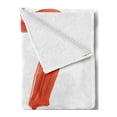 thumbnail image 2 of 37th Birthday Soft Flannel Fleece Throw Blanket, Older It Gets Flying Party Balloons Surprise Years New Age Birthday Picture, Cozy Plush for Indoor and Outdoor Use, 60" x 80", Red White, by Ambesonne, 2 of 5