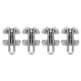 thumbnail image 1 of Swing Bar Lock, 3 Position Adjustable Door Lock Latch Zinc Alloy Shock Resistant Rust Proof Extra Thick Arm 4 Pcs  For Home, 1 of 8