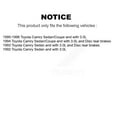 thumbnail image 2 of CMX Front Rear Disc Brake Rotors and Ceramic Pads Kit for Car Toyota Camry K8C-100830, 2 of 11