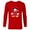 New Red, variant on Disney Mickey Mouse Christmas Santa Hat & Scarf Let it Snow - Long Sleeve T-Shirt for Men - Customized-New Red