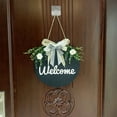 thumbnail image 2 of Visland Door Sign Hanging Rustic Wooden Wear Resistant Home Welcome Sign for Door, 2 of 7