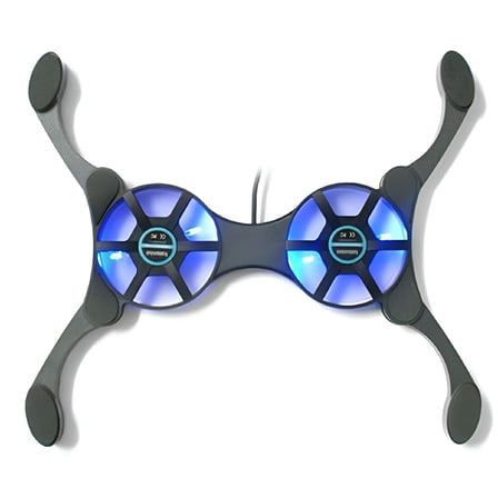 GJX Foldable USB Laptop Cooling Pad with Double Fans for 7-15 Inch Laptops