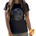 thumbnail image 2 of T-Shirt à Col Rond pour Filles - Chameleon - Noir par DelSol pour Femmes - 1 Pce T-Shirt (YS), 2 of 2