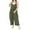 AA-Army Green, variant on lcziwo Lightening Sale, Jumpsuits for Women Loose Fit Sleeveless Strap Playsuit Summer Cotton Linen Bib Overalls Solid Color Onesie Pants with Pockets Army Green XXL