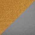 thumbnail image 2 of LumiSource Gold Steel, Grey Velvet Folia Metal Bench, 2 of 7