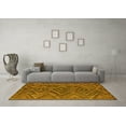 thumbnail image 3 of Ahgly Company Indoor Rectangle Oriental Yellow Traditional Area Rugs, 5' x 7', 3 of 4