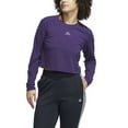 thumbnail image 3 of Women's adidas Y2K Glam Sportswear Long Sleeve T-Shirt Color: Clear Pink Size: SMALL, 3 of 4