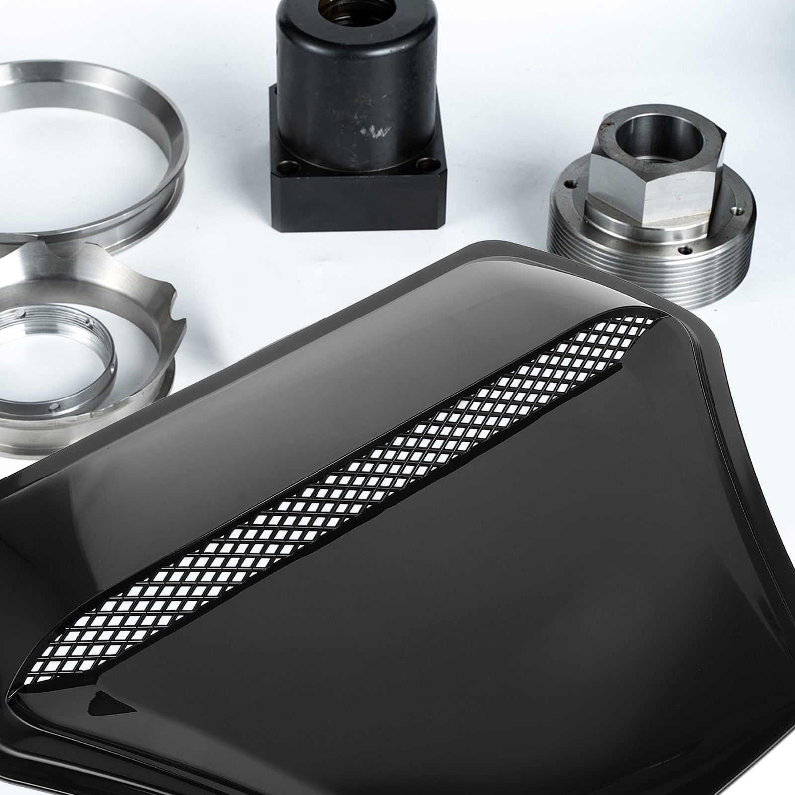 LRXIYODE Bonnet Vent Cover For Car Hood Durable Air Vent Trim Engine Safety Protection Cooling Accessory Replacement