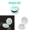 thumbnail image 3 of Espejo de maquillaje wobsion con luz LED para viajes, aumento de 1x/10x, 3 of 9