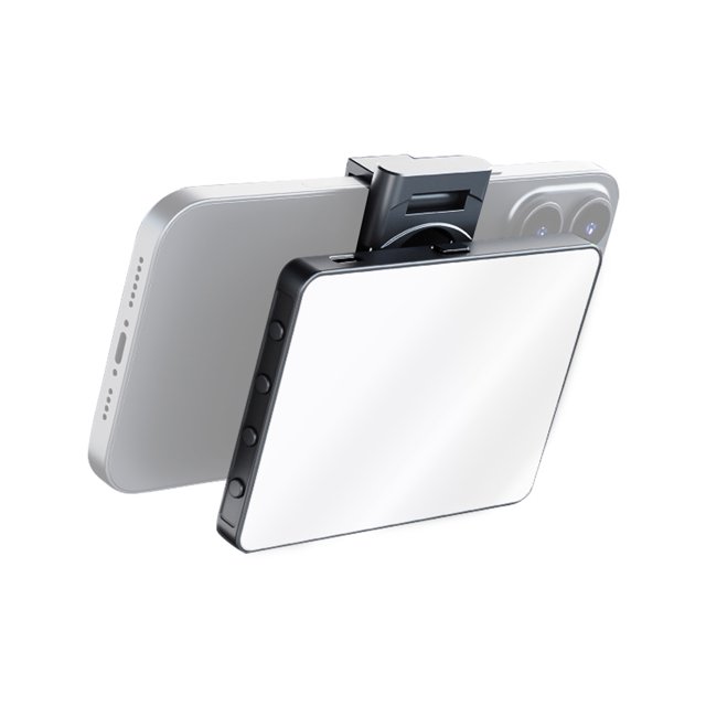 Lámpara de cámara Selfie Lámpara de fotografía bicolor M15 de 5 W Luz LED de bolsillo Temperatura de color 3000 K-9900 K Regulable continuamente con 72 cuentas LED Orificios roscados de 1/4 pulgadas B
