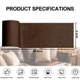 thumbnail image 2 of Leather Repair Patch, 4 × 63 inches Self Adhesive Leather Repair Tape Kit for Furniture, Couch, Sofa, Office, Car Seats, Car Interior,Vinyl Repair Kit (Dark Brown-Fine Grain), 2 of 5