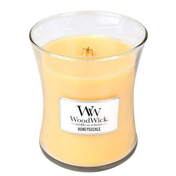 HONEYSUCKLE WoodWick 10oz Medium Jar Candle Burns 100 Hours Walmart
