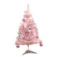 thumbnail image 1 of Christmas Ornaments Christmas Tree Pink Flocking Tree Package, 1 of 6