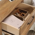 thumbnail image 4 of Home Square Ensemble de Chambre 3 Pcs en Bois Brun avec Commode et 2 Tables de Nuit, 4 of 16