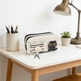 thumbnail image 6 of Under $1 Pencil Case, Cute Large Capacity Multi Pocket Polyester Pen Pouch with Elastic Strap, Portable Stationery Organizer for College Office by PALIFEUR, 6 of 7
