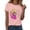 Watermelon red, variant on Women's Workout Tee - Athletic Plus Size Top - Short Sleeve Cotton - Trendy 2025 Design | Baberdicy | Womens Fashion Workout T Shirts Athletic Plus Size Tops Summer Trendy (Khaki | M)