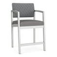 thumbnail image 1 of Lenox Steel Reception Waiting Room Hip Chair / Silver Steel / Gray / Gray, 1 of 5