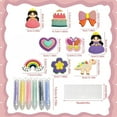 thumbnail image 3 of HUASHENG DIY Handmade Bead Painting 5D DIY Children's Art Sticker Kit Creative Stickers Beginner Painting Kit Children (10 Patterns), 3 of 5