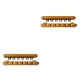 thumbnail image 4 of Estante para tacos de billar Yuarrent montado en la pared soporte de 6 agujeros madera color Negro, 4 of 6